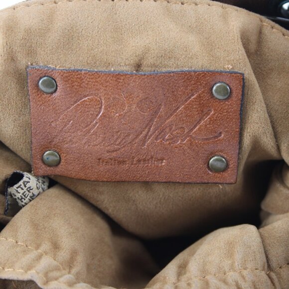 Patricia Nash Xbody Purse 9.5 x 8.5 x 1 Brown Silver Bronze Studs Leather Purse - Picture 8 of 10